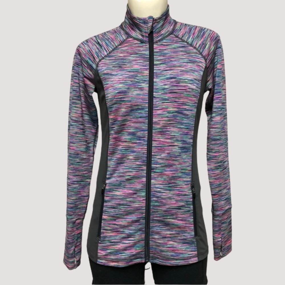 Ideology Multi-Color Activewear Athletic Full Zip Jacket